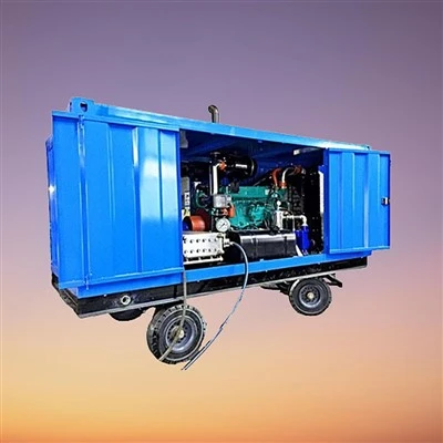 Waterstraalmachine voor het reinigen van condensors
